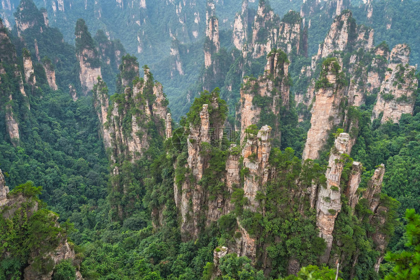 湖南省伍林源Wwlingyuan著名旅游景点张家江公园天津山图片