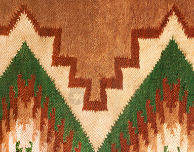 几何民间羊毛编织工艺地毯大型图片