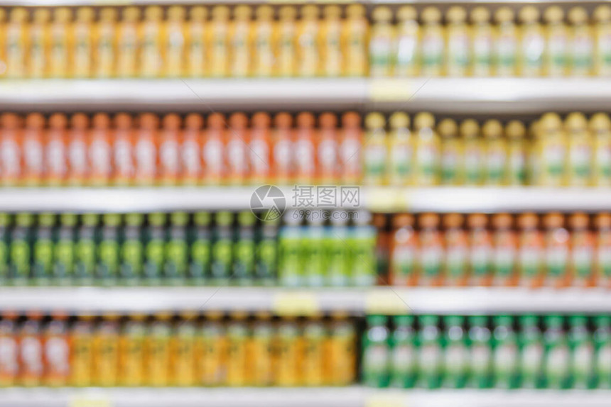 超市饮料产品货架背图片