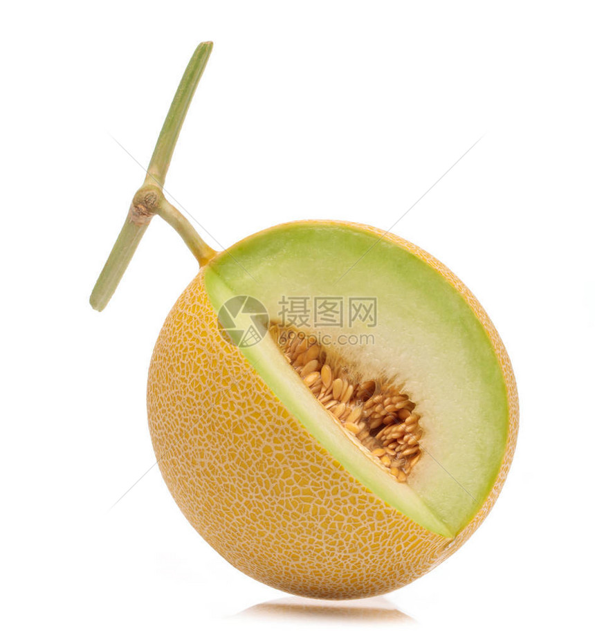 RipeMelonCantaloupe切片图片