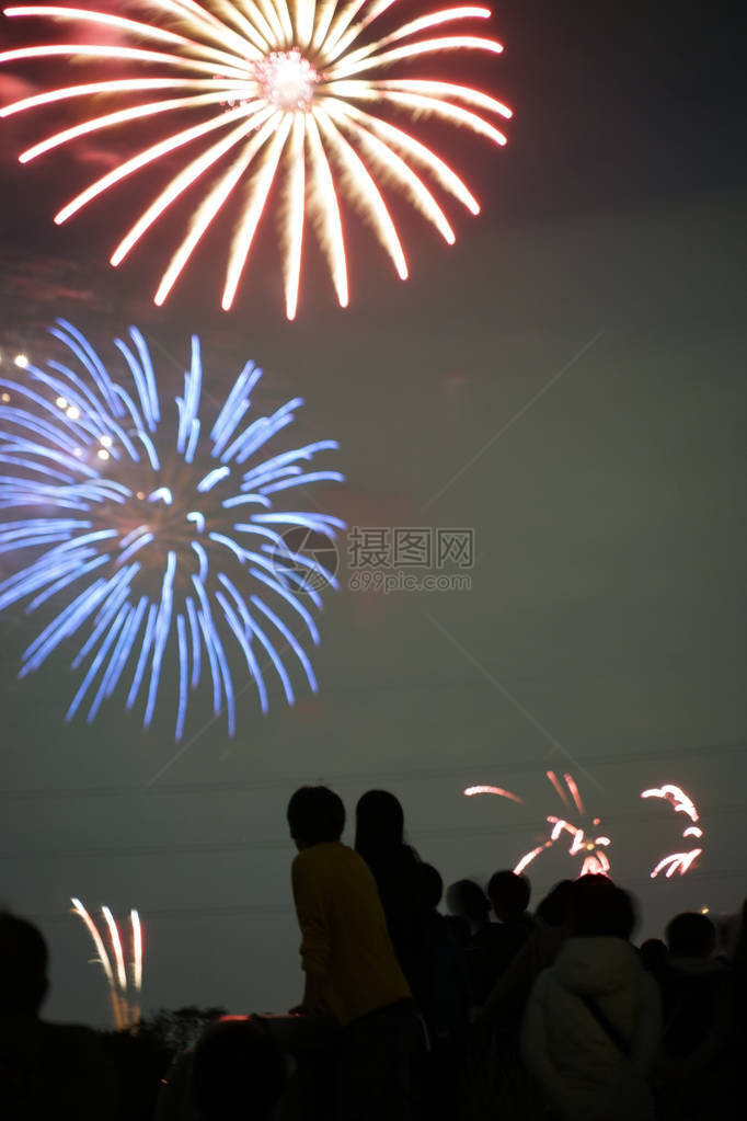 多摩川烟火大会2018年图片