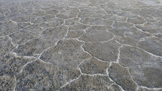 清海青省翡翠盐湖的自然裂背景图片