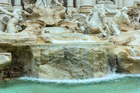 罗马Trevi喷泉意大利罗马巴洛图片