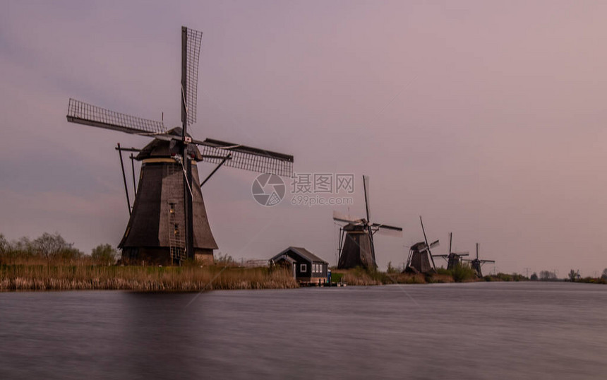荷兰Kinderdijk教科文组织世界遗产所在地的图片