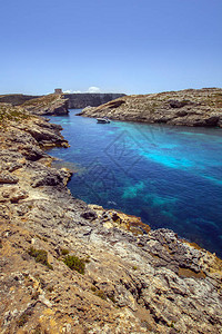 马耳他蓝色标志的美丽风景图片