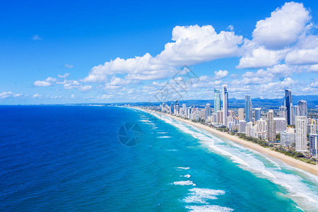 澳大利亚昆士兰海岸黄金海岸市的阳图片