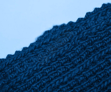 蓝色针织毛衣的质地图片