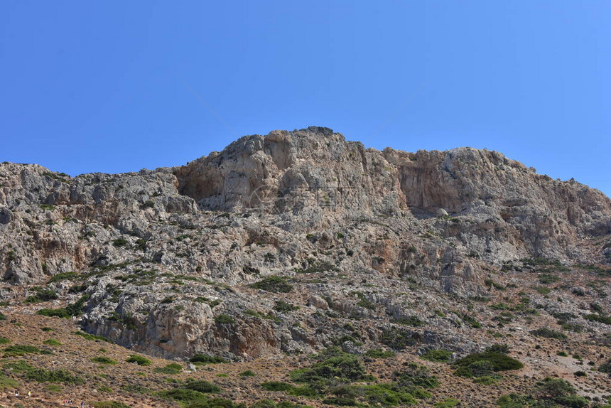 希腊克里特岛的山丘上一片图片