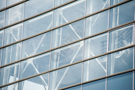 大型建筑的现代玻璃外观建筑物组图片