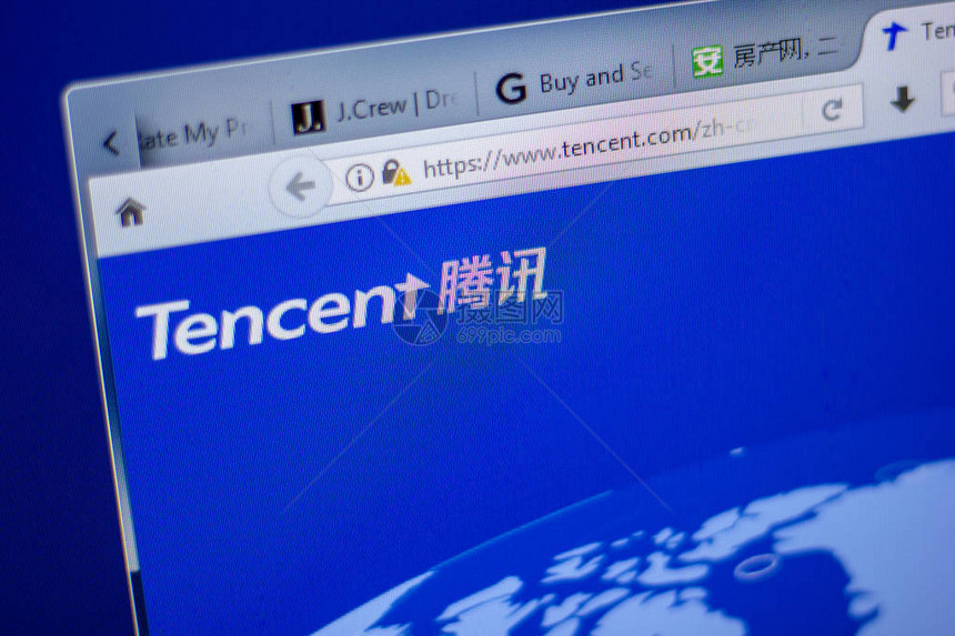 Tencent网站主页图片