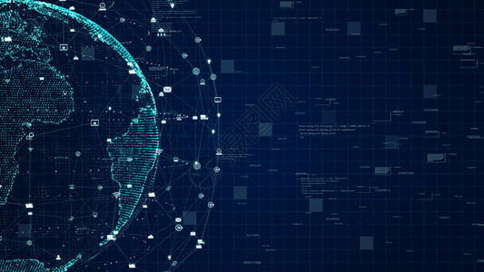 技术网络数据连接数字据网络和网络概念美航空天局提图片