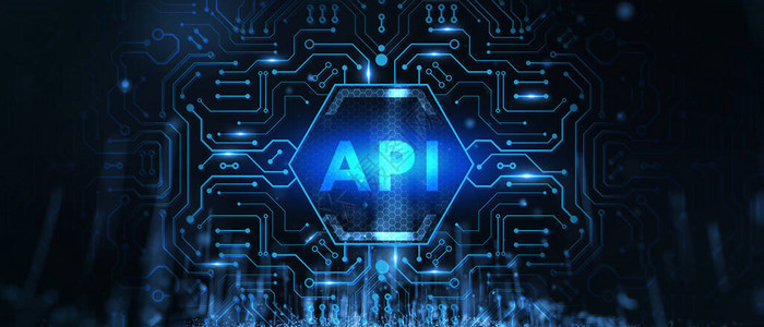 API应用程序设计接口软件开发工具商业现代技术互联网和联网概念背景图片