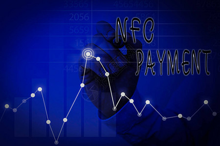 NfcPaying使用近地通信技术的商业照片文本不连线付款图片