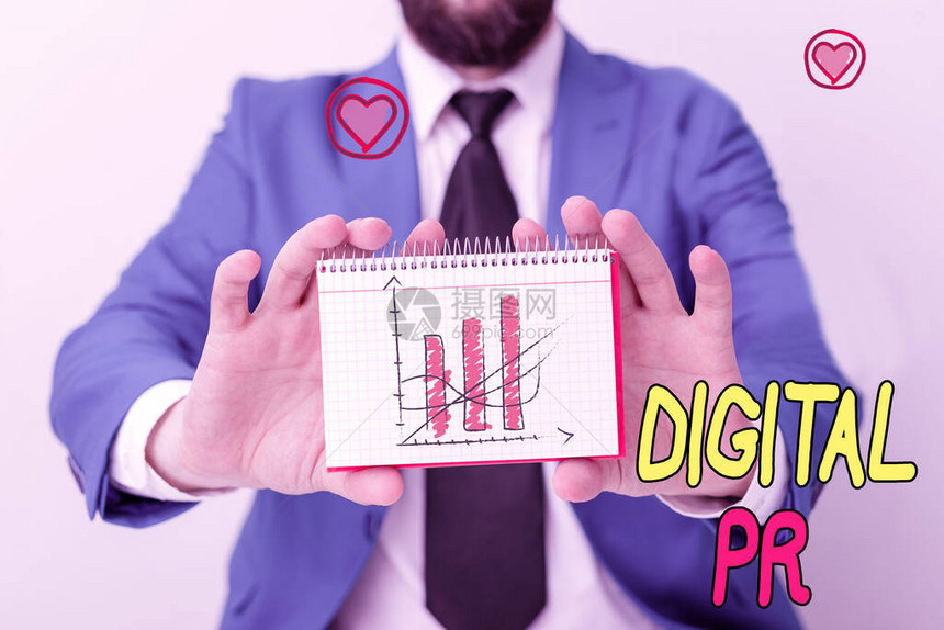 DigitalPr概念摄影营销战略图片