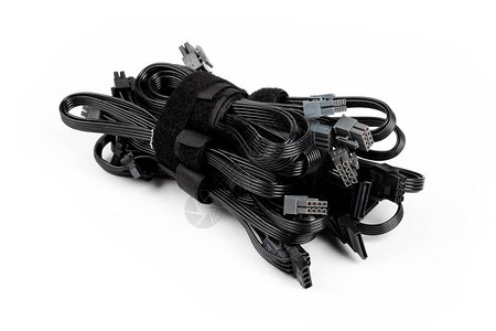 黑色模块化电源单元电缆组图片