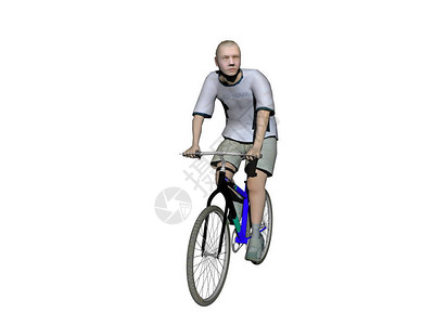 骑自行车背图片