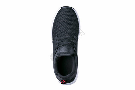 运动鞋黑球鞋由布料图片