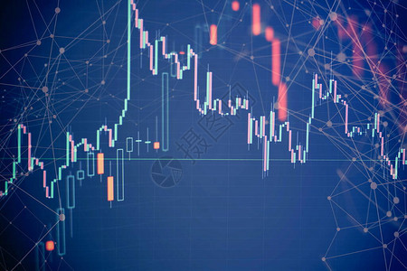 数字屏幕上的外汇图表用于分析金融统计和分析市场图片