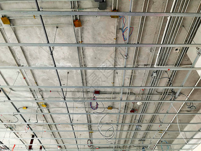 建筑物内电力和电缆安装的结构图片