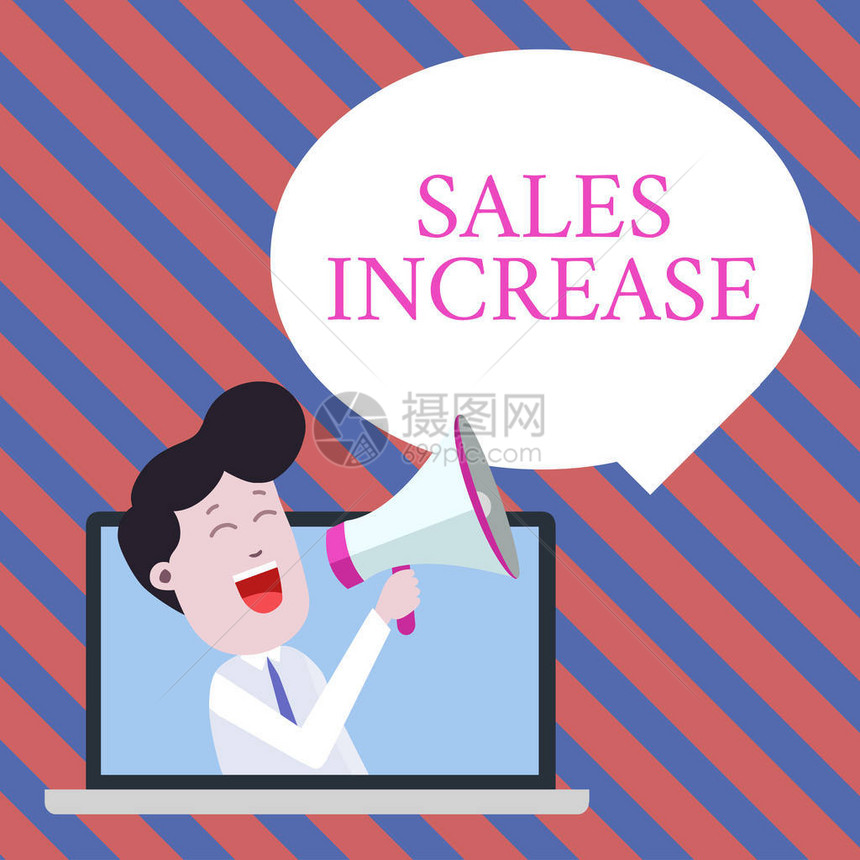 手写文字书写销售增加概念照片通过寻找增加销售额的方法来