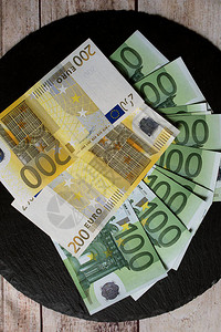 欧元现金钱货币钞票图片