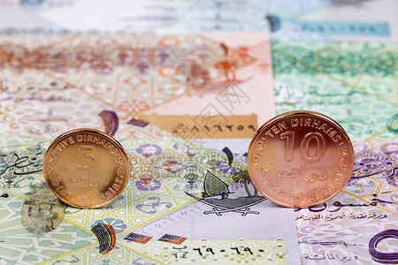 来自卡塔尔的纸币背景图片