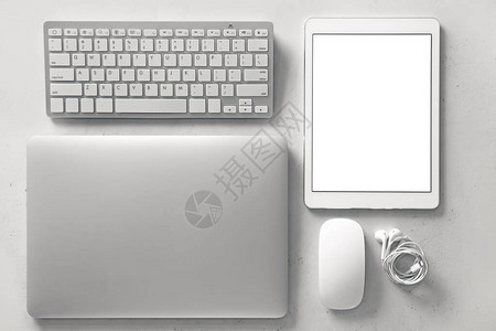 现代膝上型电脑键盘平板电脑个人计算机鼠标图片
