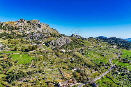 西班牙安达卢西亚马拉加卡迪兹省Cadiz省格拉扎莱马山图片