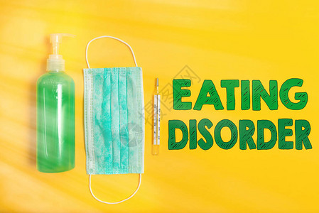 概念手写显示饮食失调概念意思是疾病或饮食行为中的严重障碍初级医疗预防图片