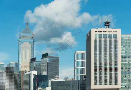 香港市中心的天际线图片