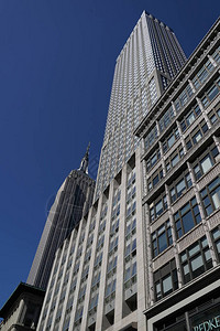 纽约市第五大道摩天大楼背景图片