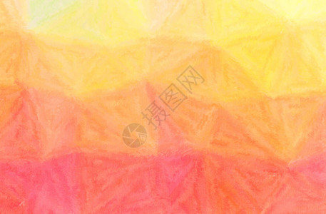 橙色黄色蜡笔背景的抽象插图图片