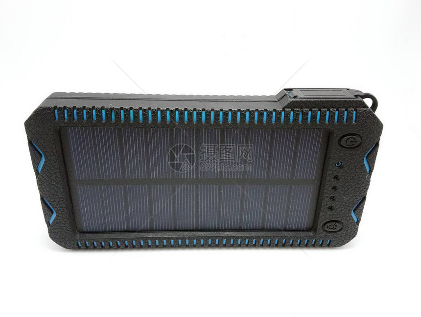 太阳能充电宝充电器用于为智能手机图片