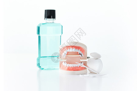 牙齿牙龈口腔护理工具高清图片