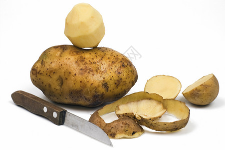 孤立的土豆图片
