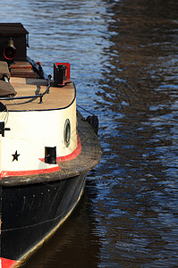 荷兰阿姆斯特丹旧船特写背景图片