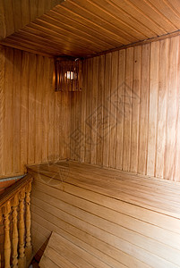 木制蒸汽房桑拿的照片图片