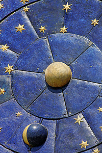 意大利威尼斯占星钟的细节图片