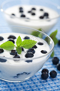 新鲜蓝莓酸奶图片