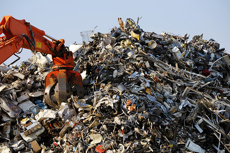 废金属废品场图片