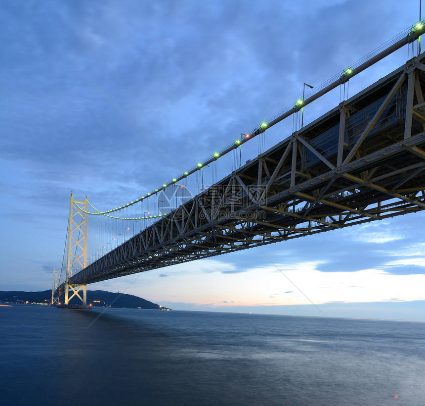 Kaykyo桥横跨塞托内陆海图片