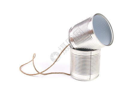 通讯理念锡罐电话背景图片
