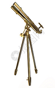 现代金色望远镜背景图片