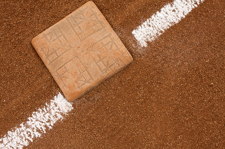 棒球基地和Chalk线图片