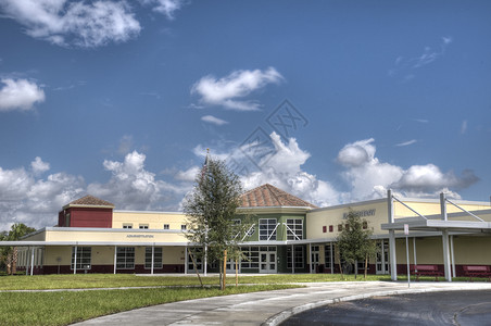 佛罗里达州的小学背景图片