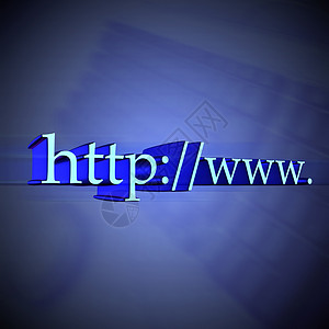 网址和商务3d互联网符号Intern背景图片