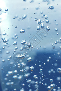 蓝色水与气泡高分辨率图像图片