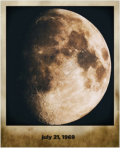月亮在旧grunge图片图片