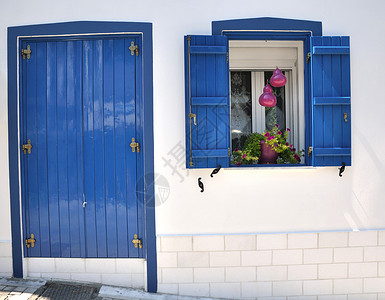 爱琴海希腊岛Thasosos村Panagia村传图片