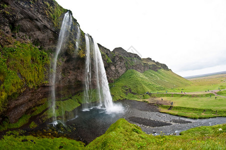 冰岛著名的旅游景点Seljaland图片